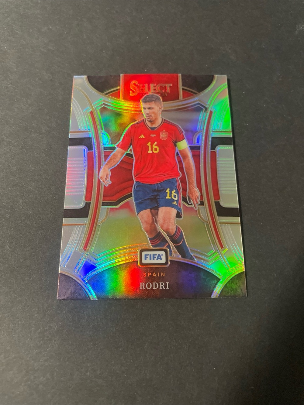2023-24 Panini Select FIFA Mezzanine Rodri Silver Prizm #198 Card